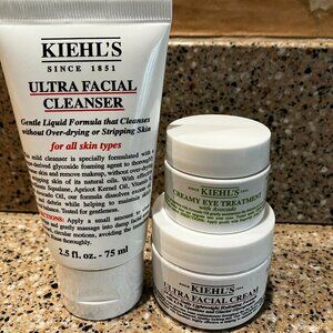 Kiehl's Ultra Facial Cleanser and The Eye Treatment and Ultra Facial Cream !!